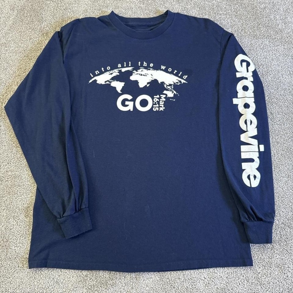 Y2K Jesus Long Sleeve T-Shirt Mark 16:15 The Great Commission